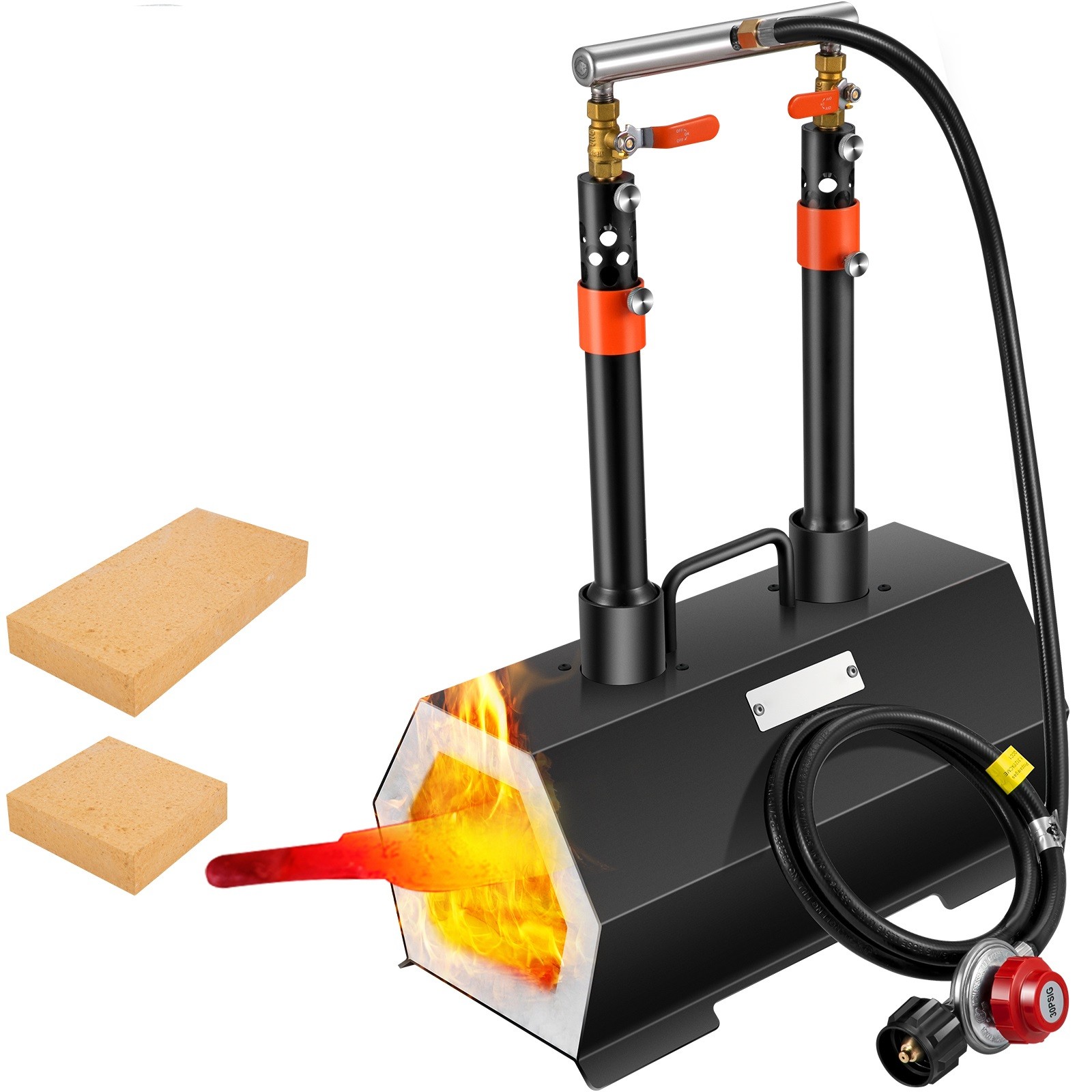 Propane Forge Portable, Double Burner Tool and Knife Making, Large Capacity