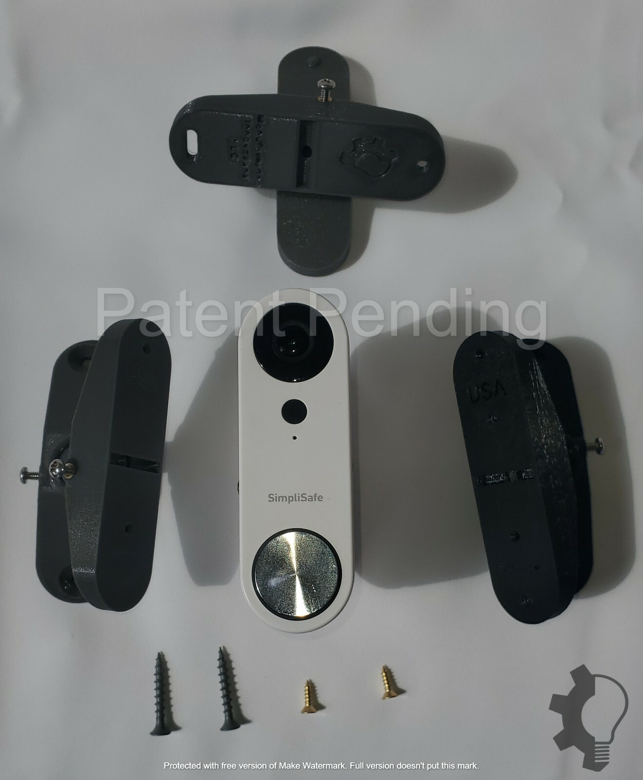 Simplisafe Adjustable Mount, Doorbell Camera Mount