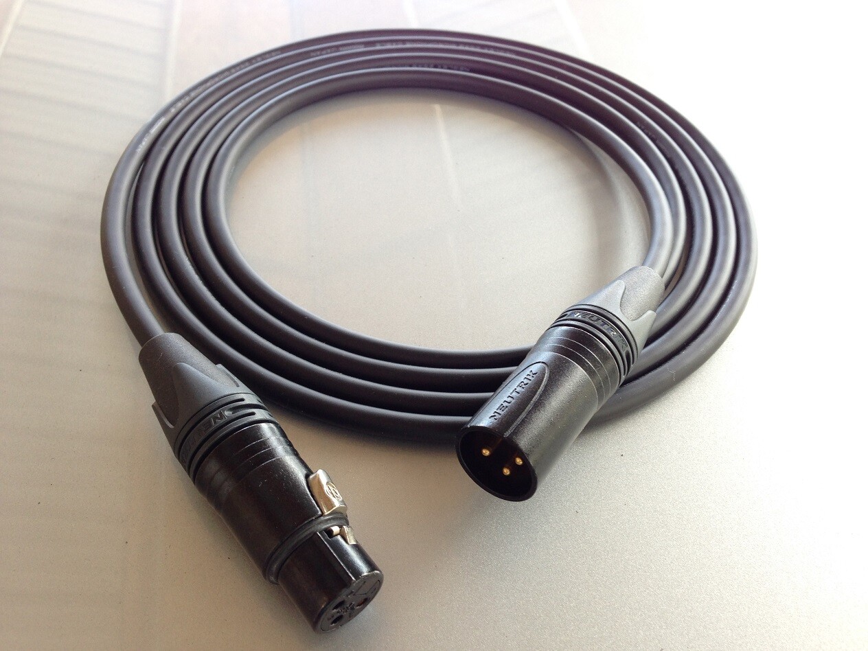 10FT Mogami Neglex 2549 / Neutrik Gold XX Series XLR 3 Pole Balanced Cable