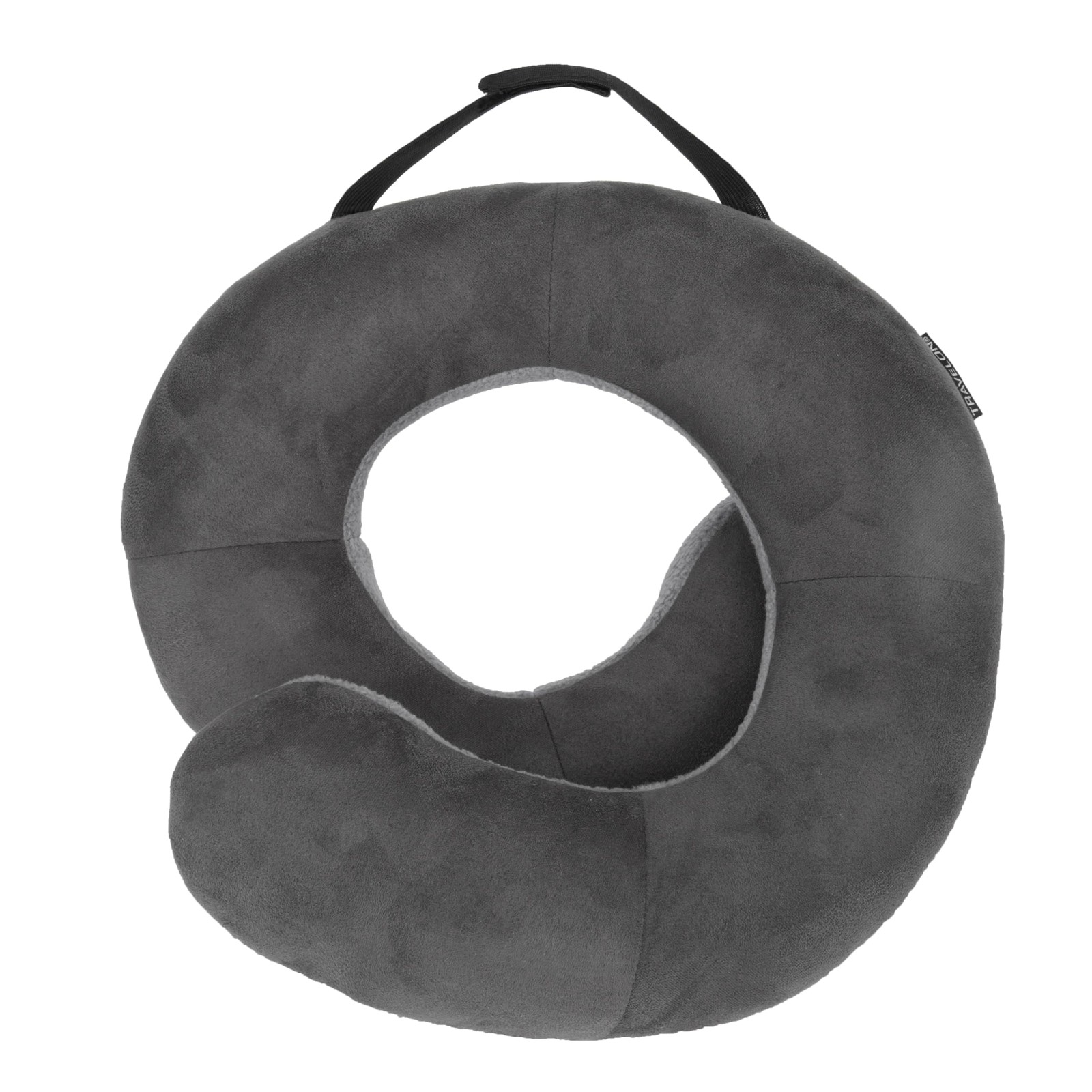 Travelon Deluxe Wrap-n-Rest Pillow, Dark One Size, Gray/Light Gray