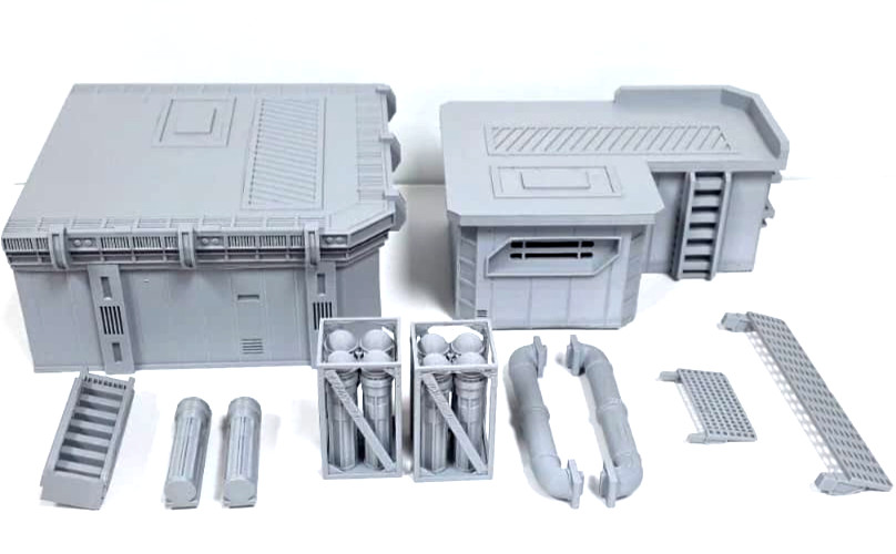 Modular Outpost Building Sci-Fi Terrain Warhammer Scenery Tabletop Wargaming (A)
