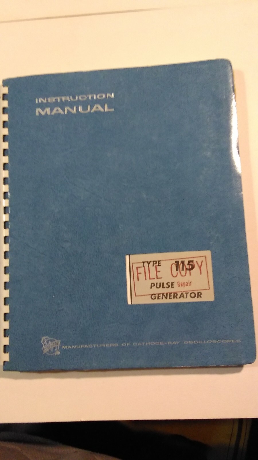 Tektronix Type 115 Pulse Generator Instruction Manual 070-0786-00 1968