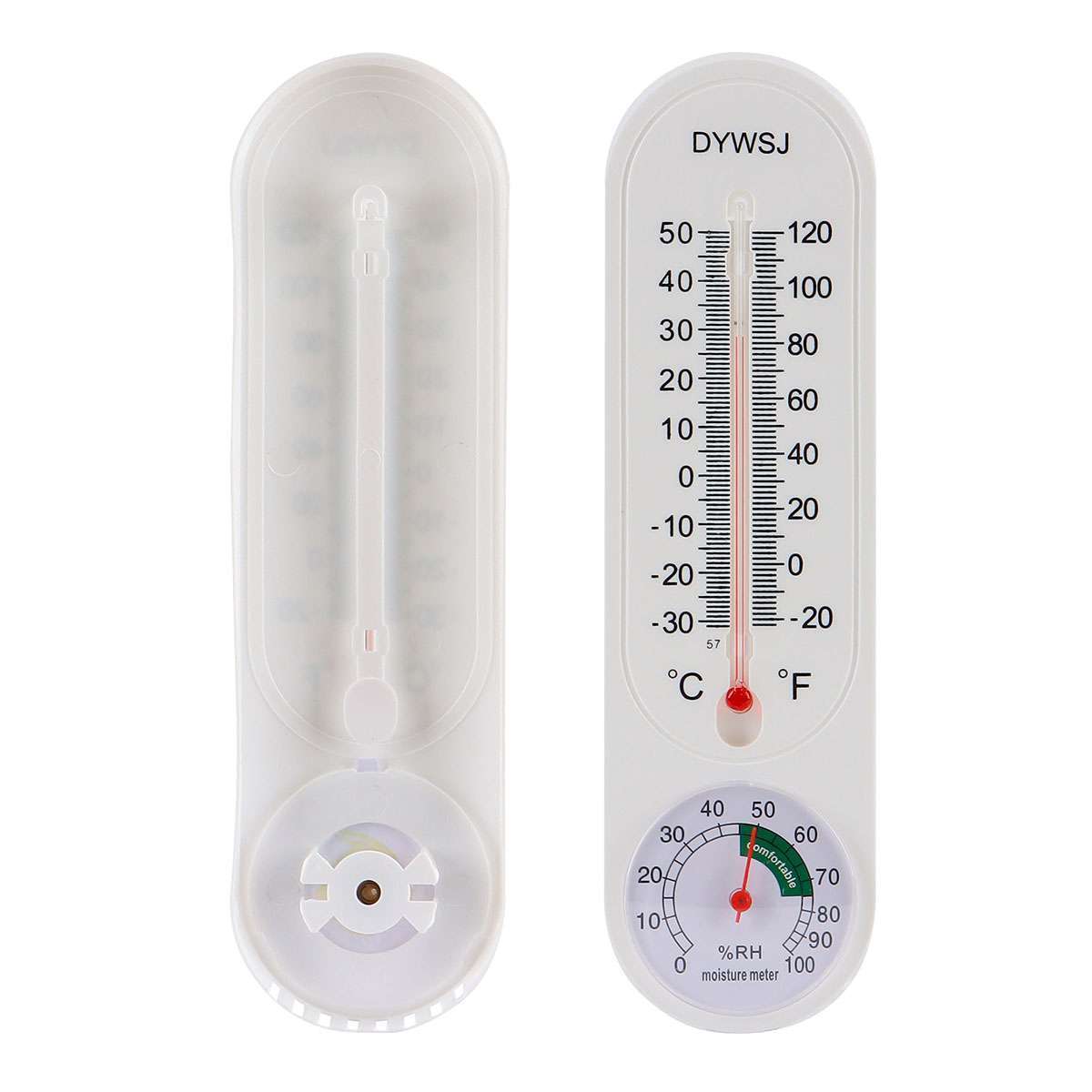 4PCS Wall-Mount Thermometer Indoor Outdoor Garden Greenhouse Home Humidity Meter