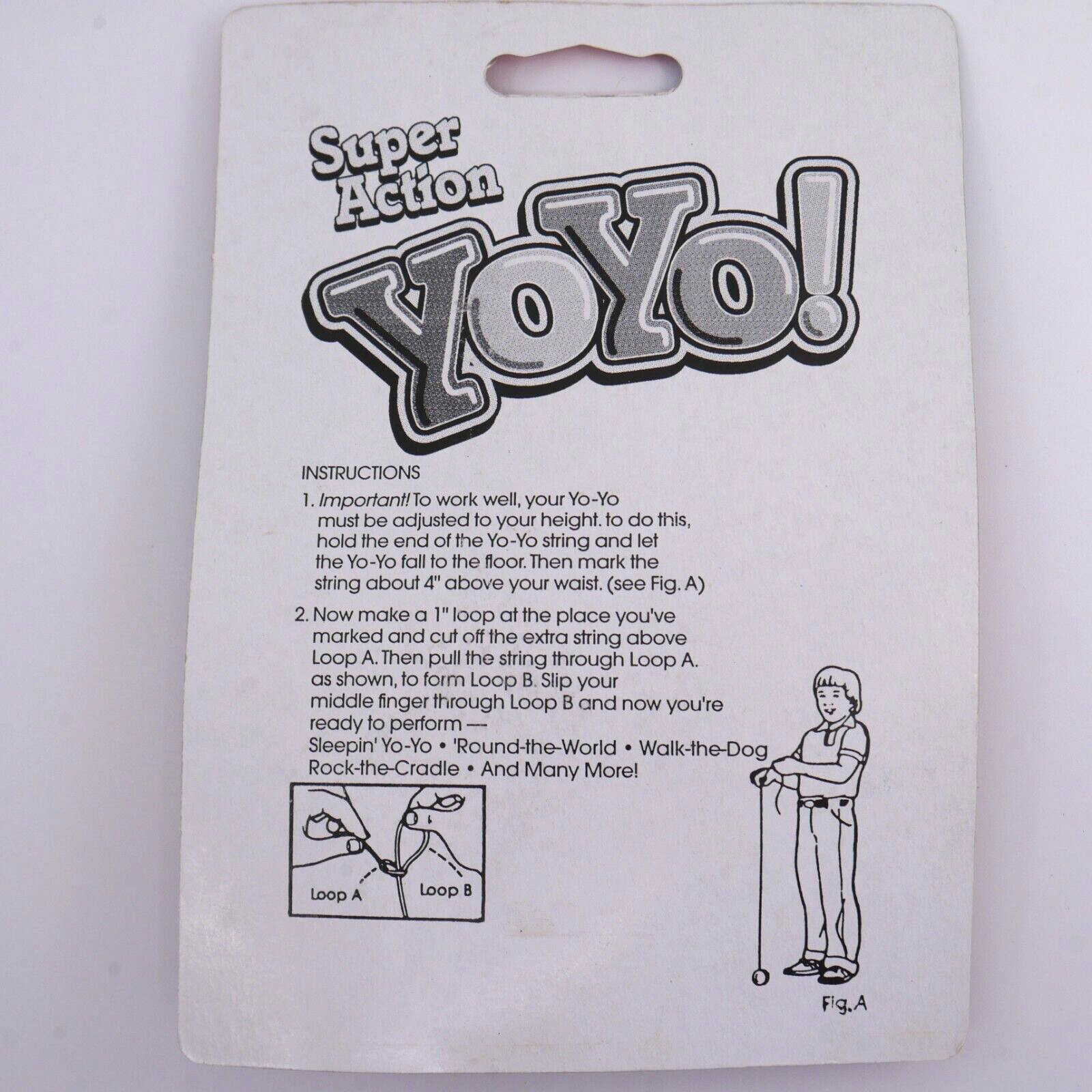 Vintage Ja-Ru toy keychain Yo-Yo mini NOS micro size PURPLE tiny