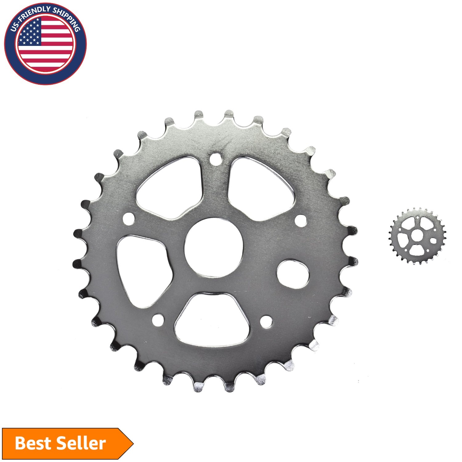 Elegant 1-Piece Chainring - Durable Alloy Steel for Bicycling Excellence