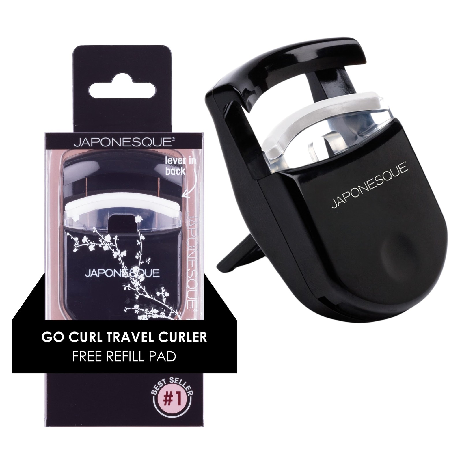 Travel Eyelash Curler, Black - Plastic Eyelash Curlers for Travel Makeup, Go ...
