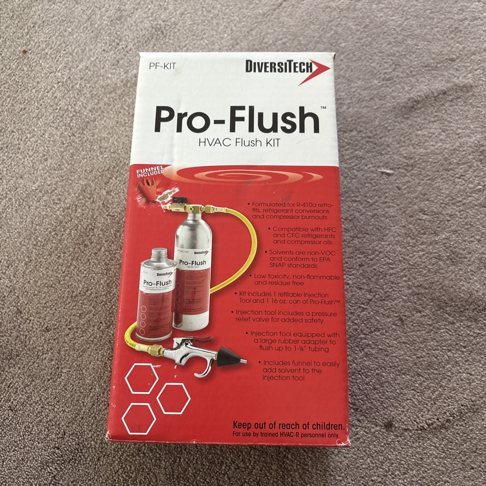 Diversitech Pro Flush HVAC Solvent Flushing Kit