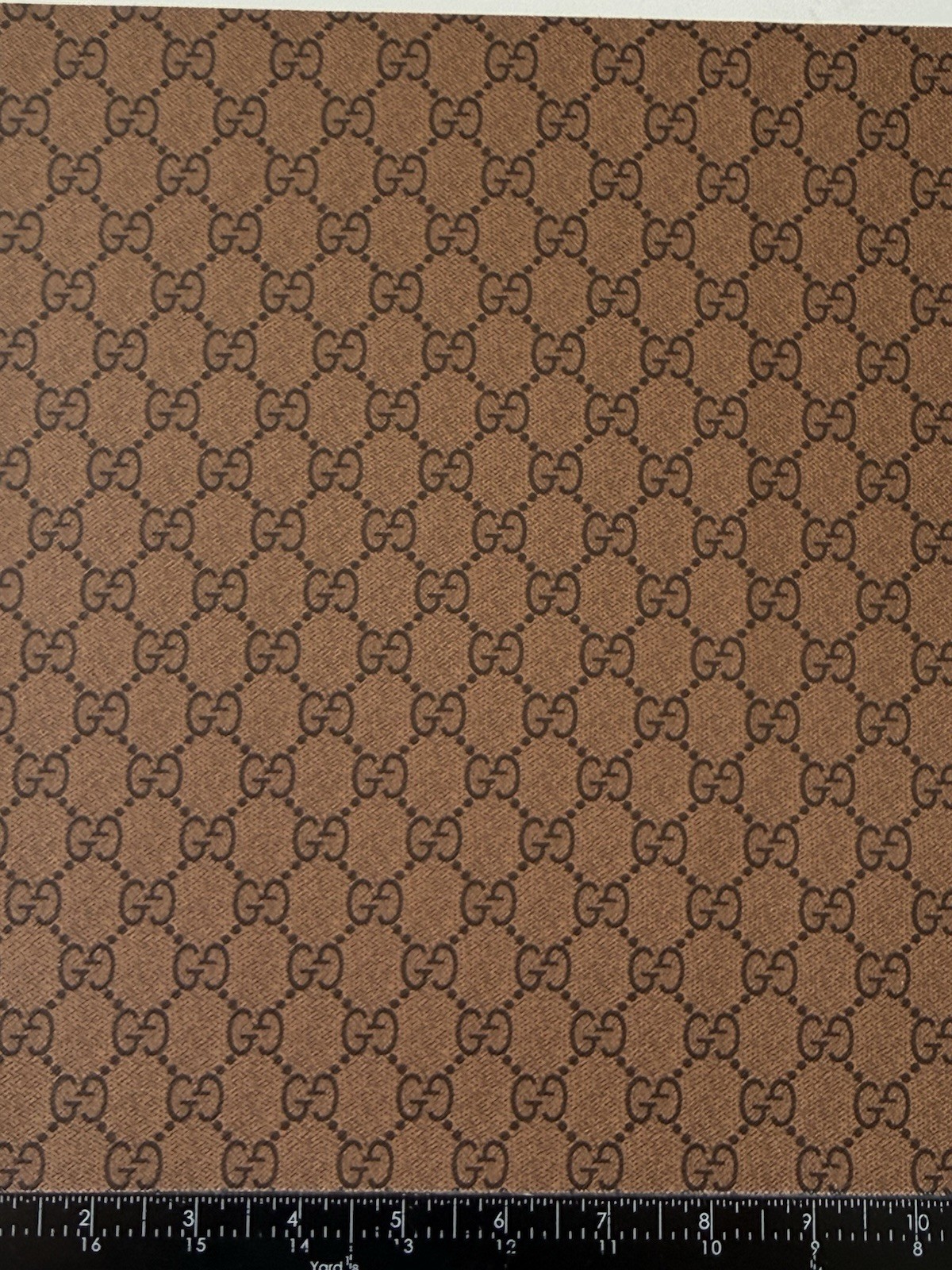 G.G. Brown  Embossed Monogram Vinyl For Crafting    piece 12" X 12"