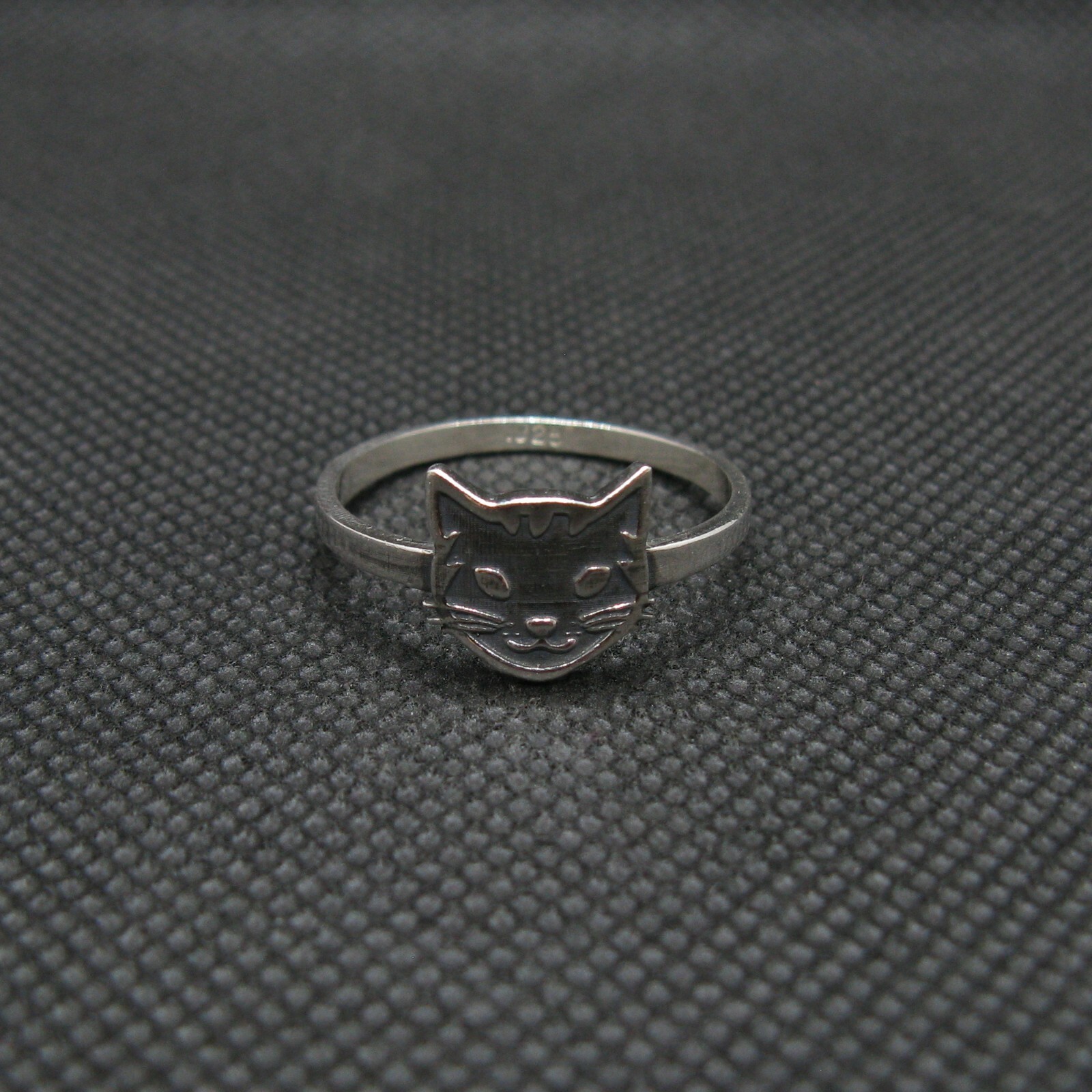 Handmade Sterling Silver Ring Cat Genuine Solid Stamped 925 Empress