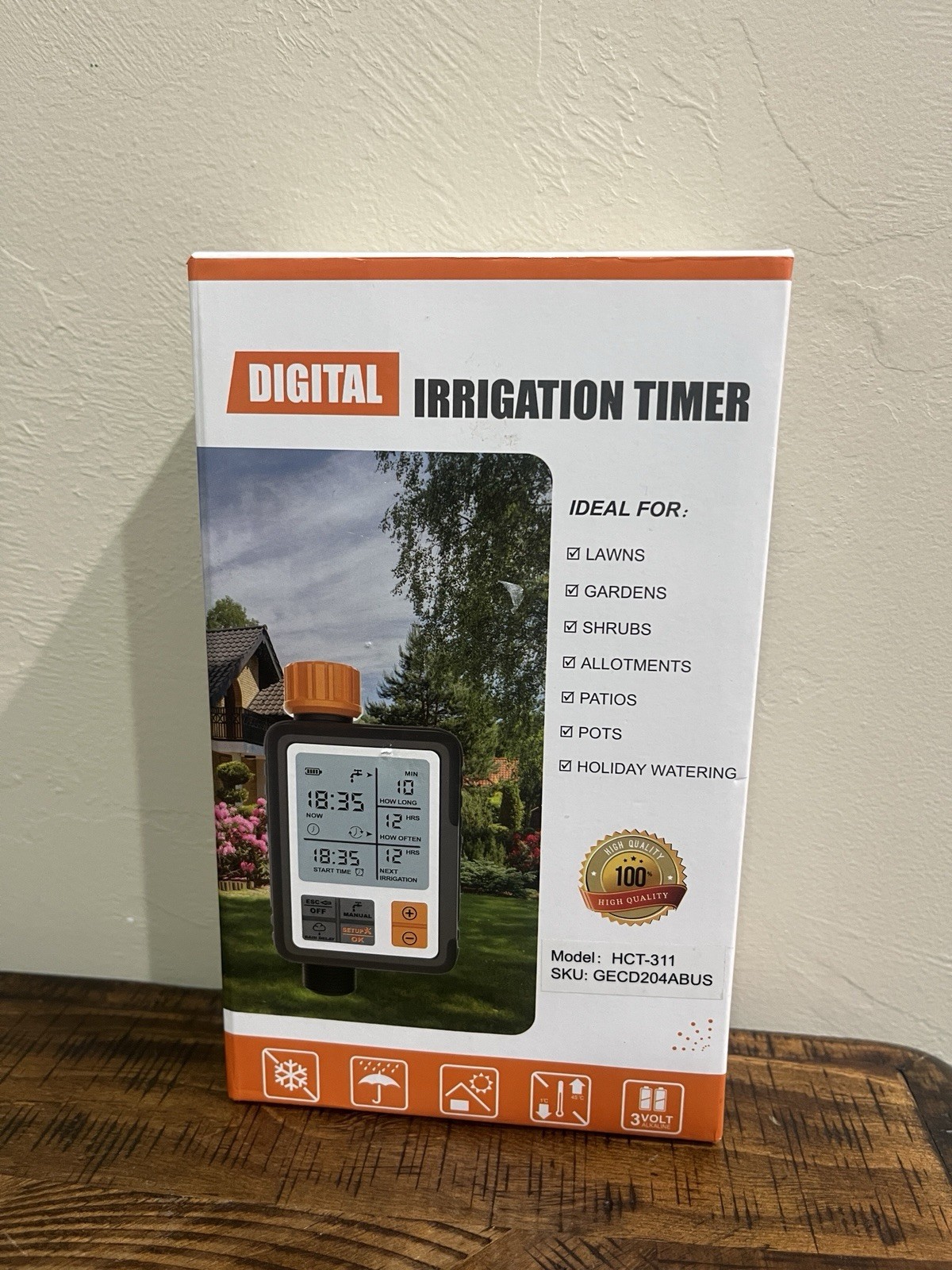 Automatic Irrigation Water Controller Digital Timer Garden Sprinkler System