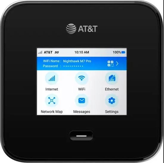 Netgear Nighthawk M7 Pro MR7400 Black Hotspot (AT&T + Unlocked) - Good