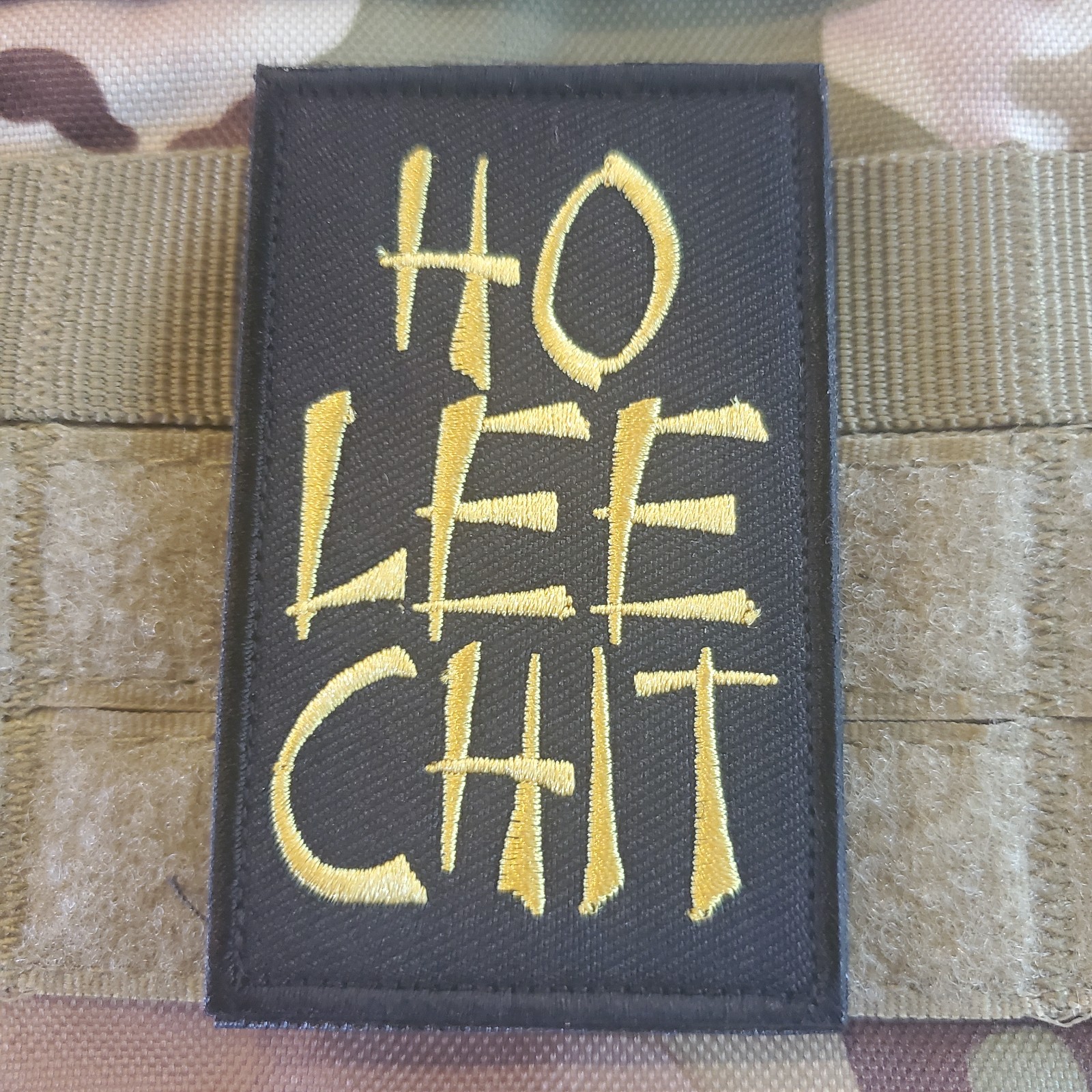 HO LEE CHIT Sarcastic Tactical Morale Patch HOOK BACKING