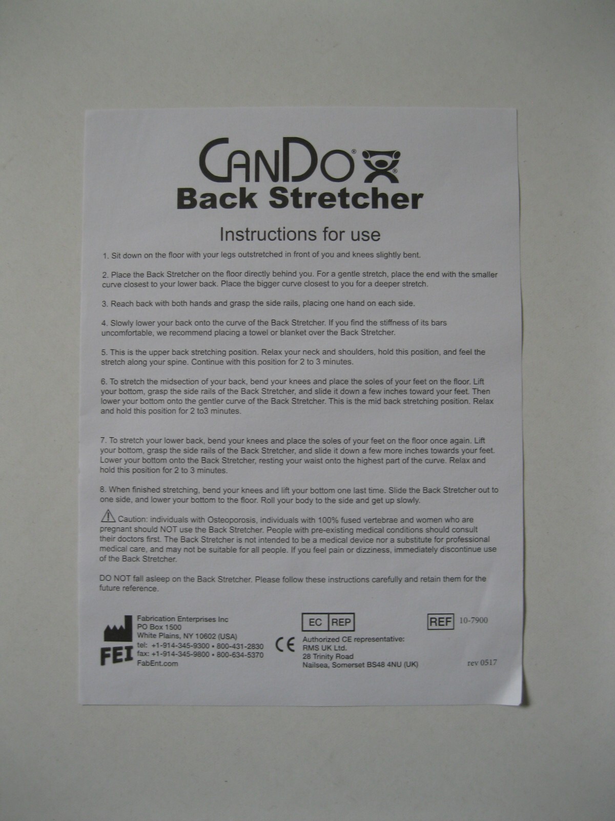 CanDo Orthopedic Traction Device Back Stretcher Chiropractor Pain Relief
