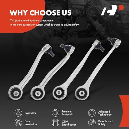 Set of 4, Front Forward & Rearward Upper Control Arm Kit, with Ball Joint &