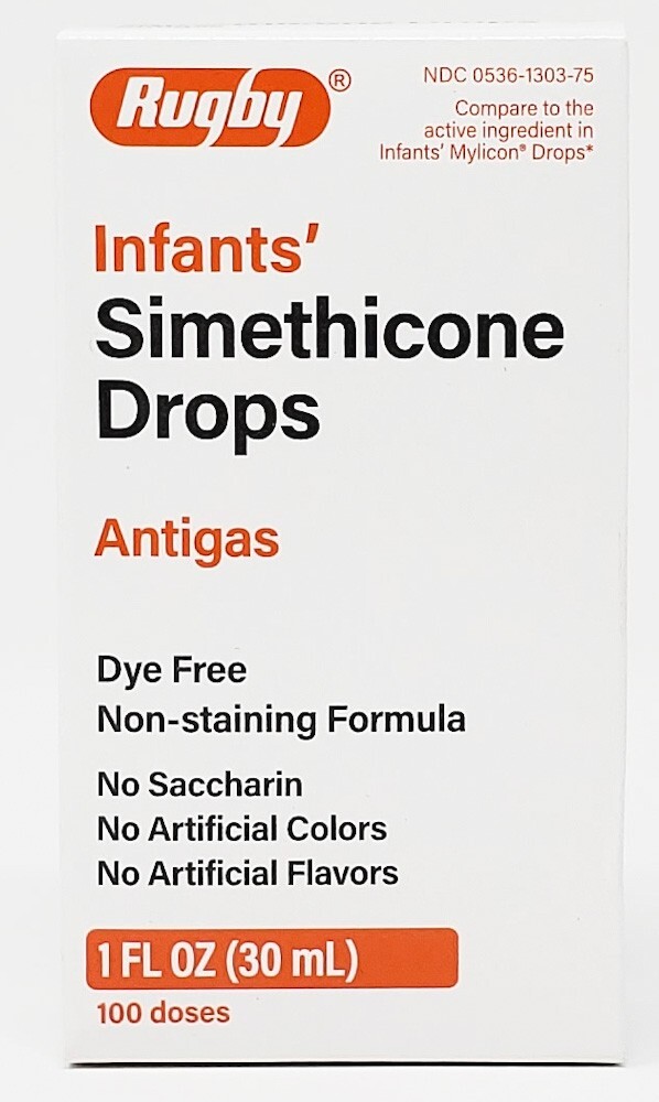 Rugby Gas Relief Drops For Infants (Dye Free) 30mL - Exp Date 10-2026