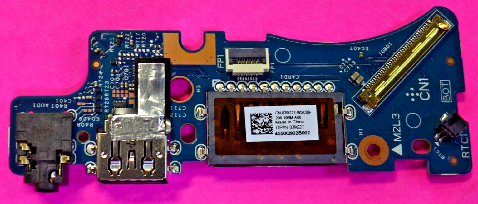 Dell Inspiron 16 5625 USB Audio Port SD Card Reader IO Circuit Board 39G2T