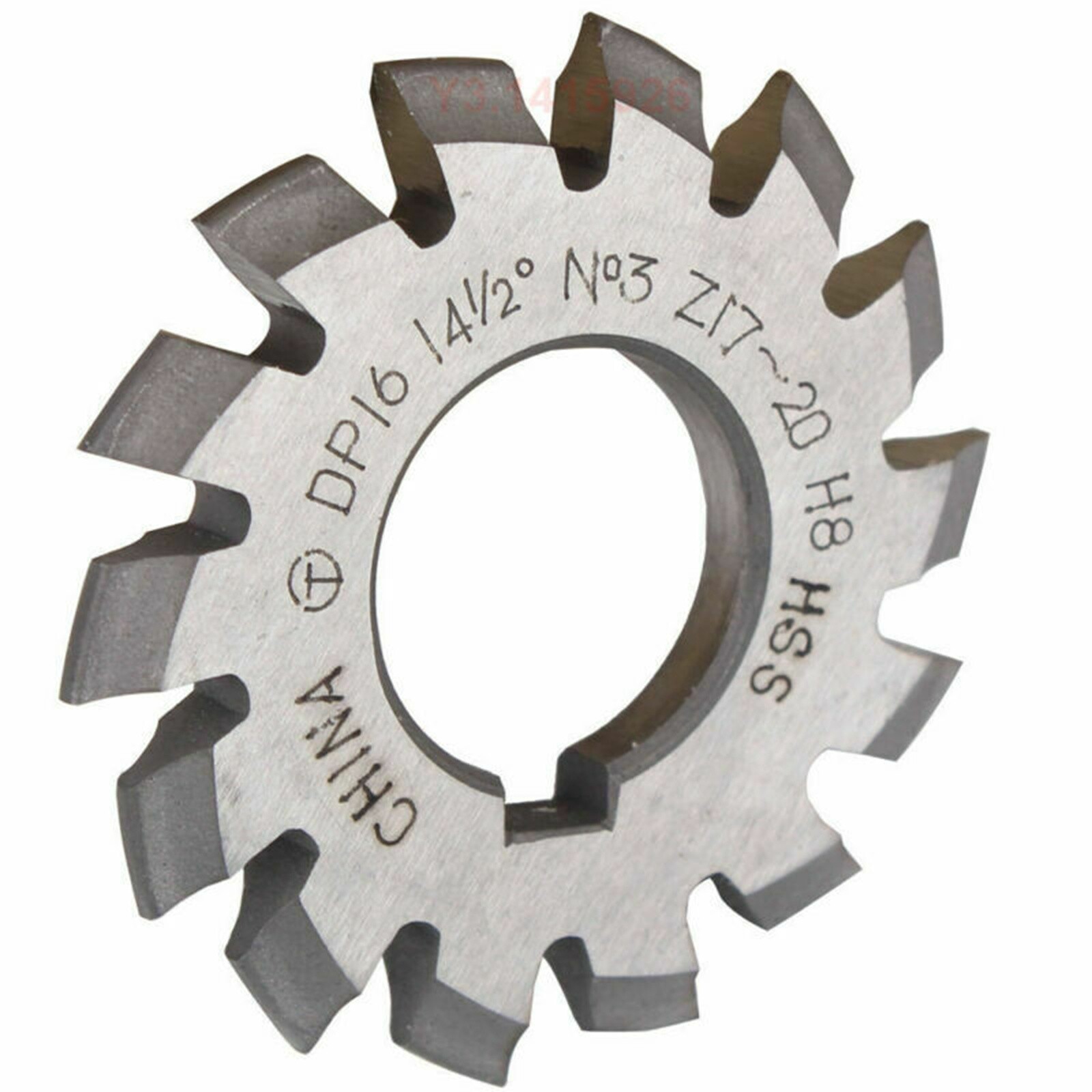 Set of 8PCS Involute Gear Cutters DP16 14.5° H8 HSS (Inner Bore 22mm)