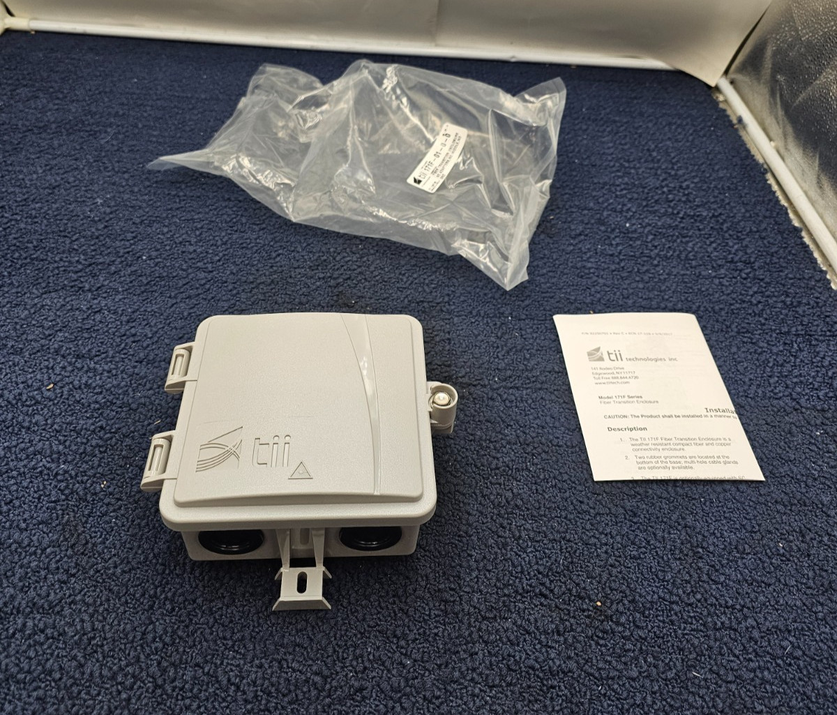 Tii Technologies 171F-01-0-0 Fiber Optic Wall Mount Splice Enclosure