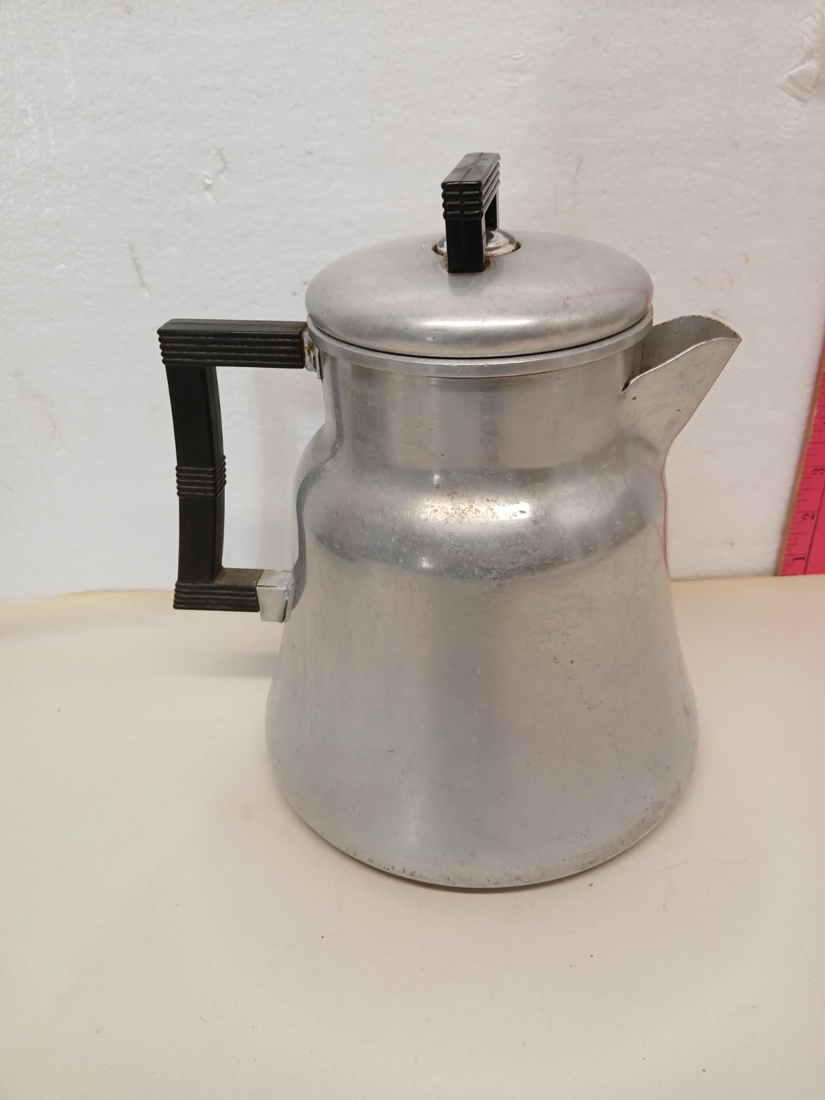 Vintage Wear-Ever No 3012 Aluminum 12 Cup Coffee Percolator Pot USA