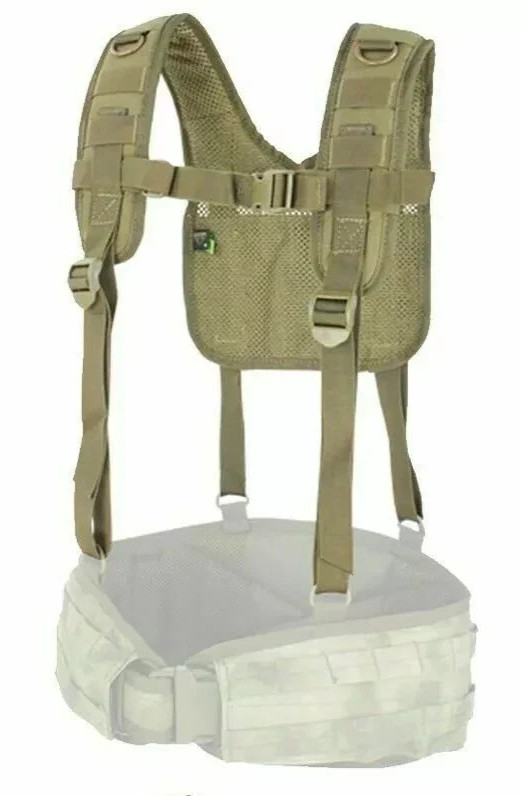 Condor Rugged Belt H-Harness Modular MOLLE Suspenders Kit for Tactical Belt NEW