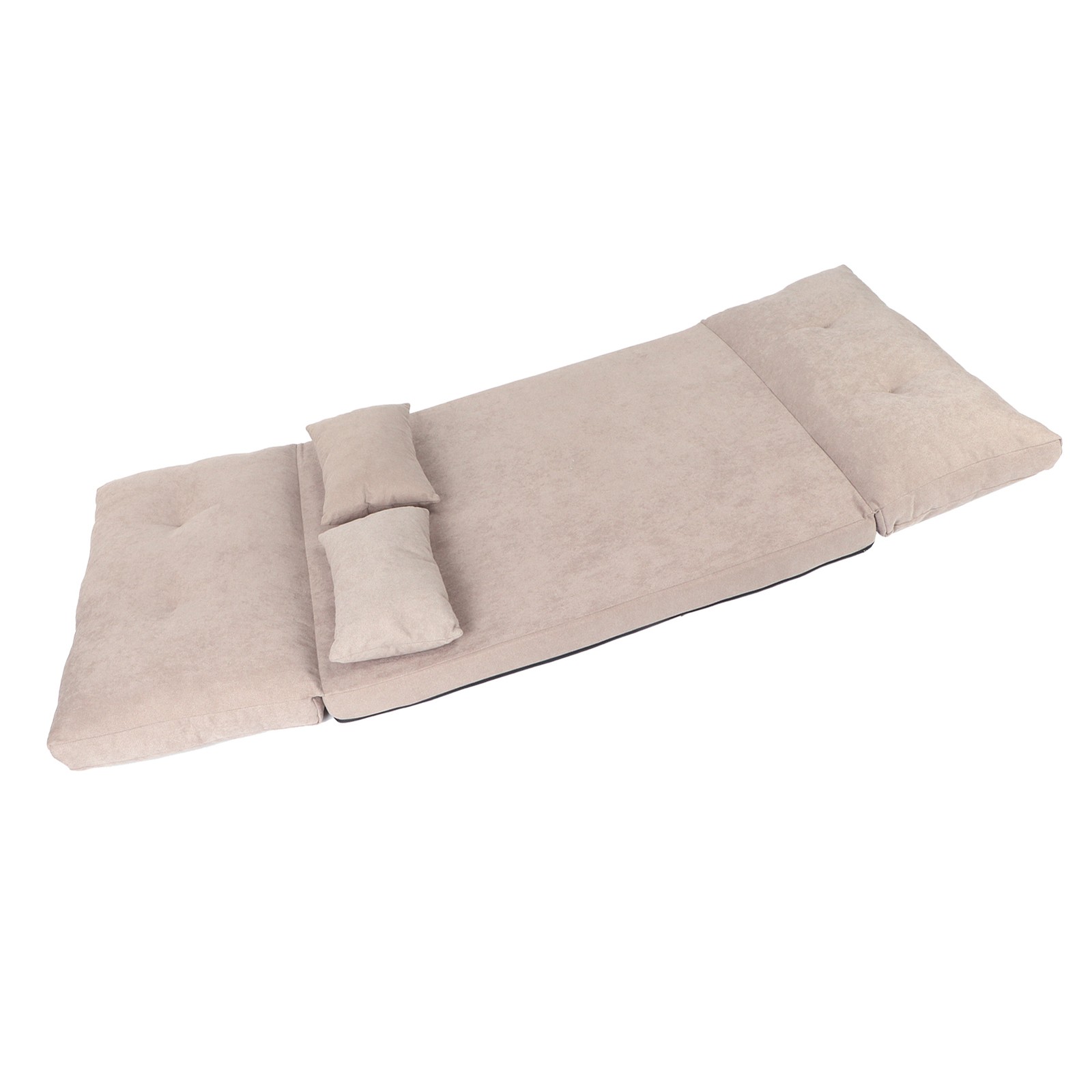 Living Room Double Folding Sofa Bed Adjustable Lounger Sofa With 2 Pillows MGZF