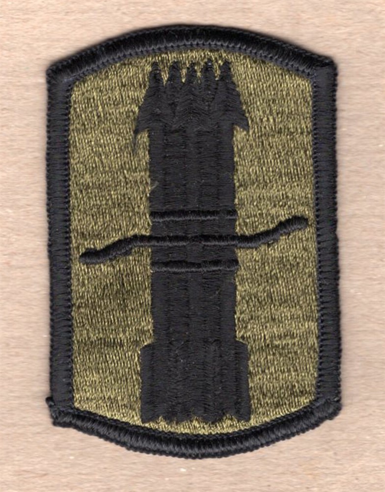 Army Patch: 197th Field Artillery Brigade - subdued, merrowed edge