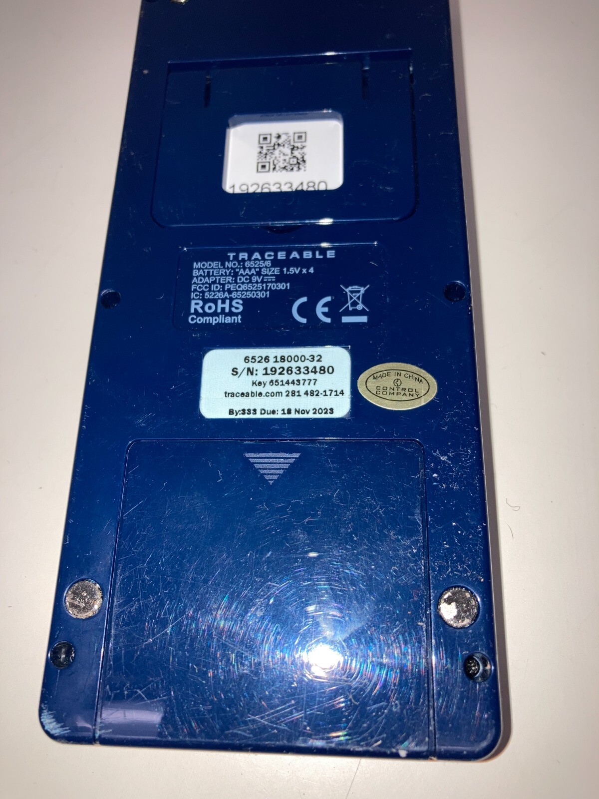 Traceable 6525/6 CO2/Temperature/Humidity Wi-Fi Data Logger - Used