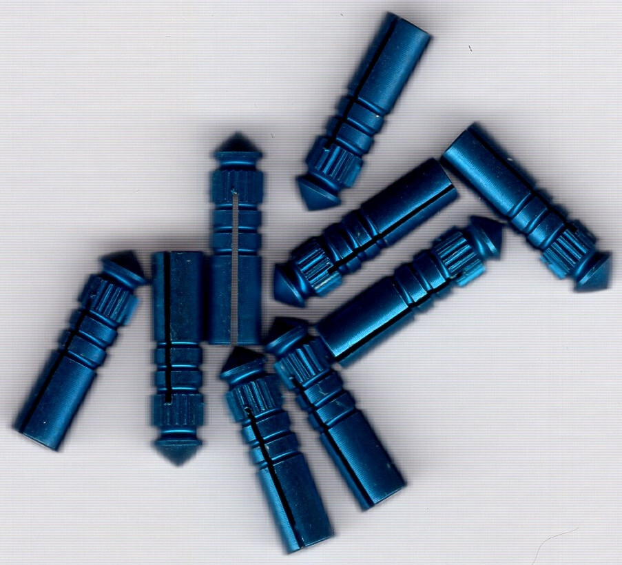 BLUE XL Dart Flight Protectors: 10mm length: 1 set of 3