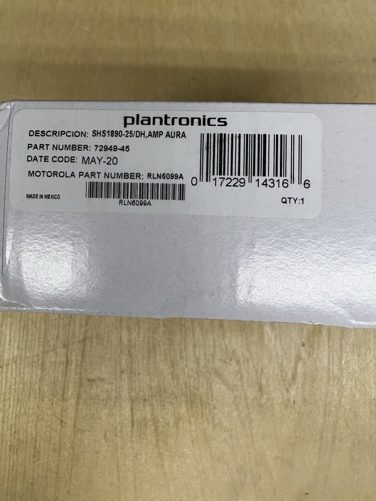 New Poly 72949-45 SHS1890-25/DH, RLN6099A AURA Headset Amplifier