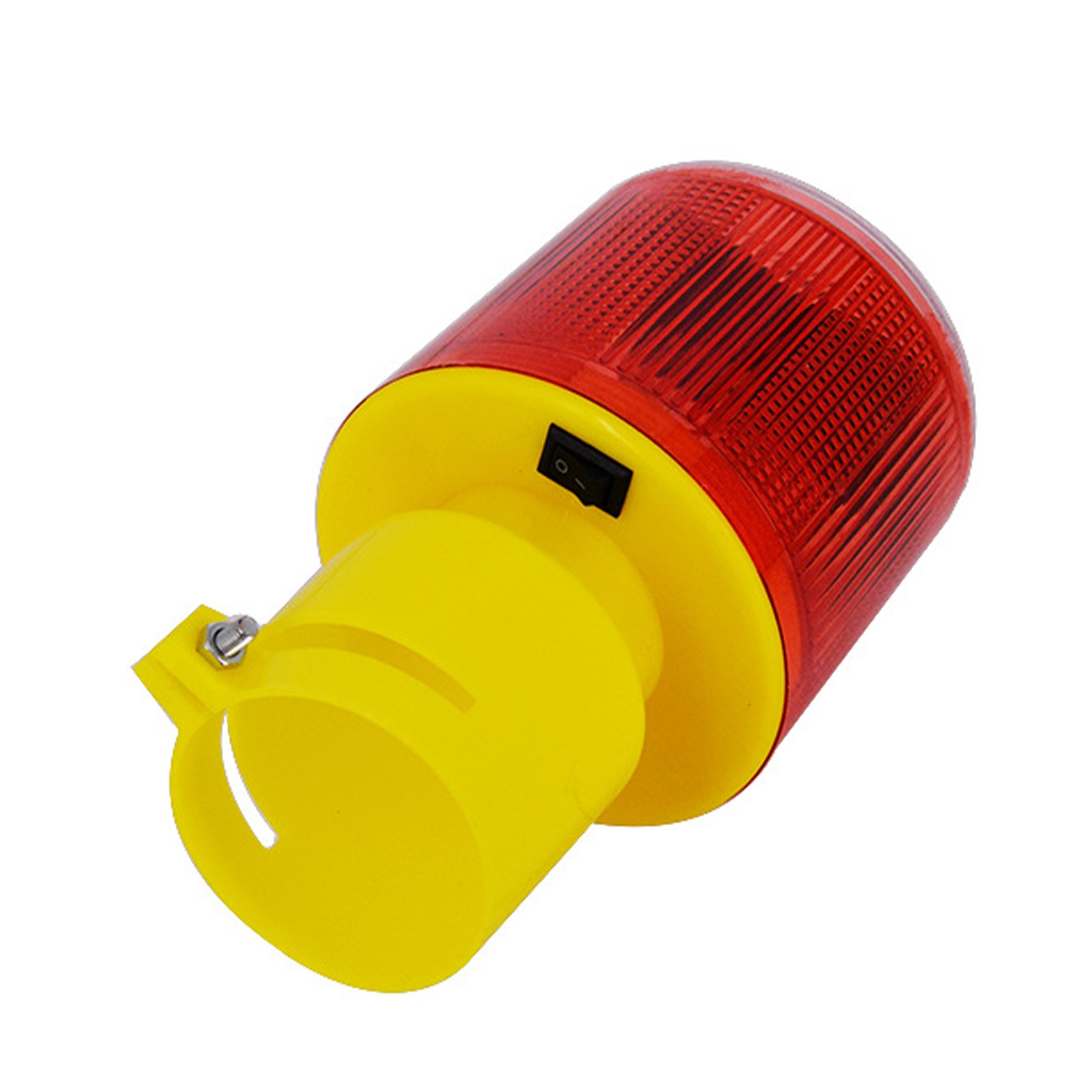 LED Solar Strobe Warning Light Flash Road Barricade Traffic Signal Beacon Lamp F