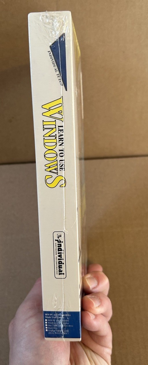Individual Tutor Learn To Use Window Big Box Sealed NIB Windows 3.1 Floppy Disk