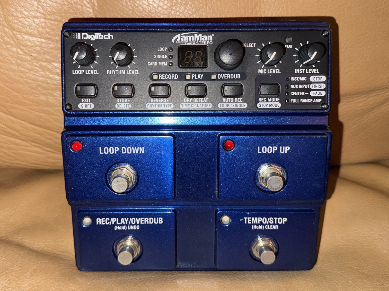DigiTech JamMan Stereo Digital Looper Sampler Pedal + Power Adapter