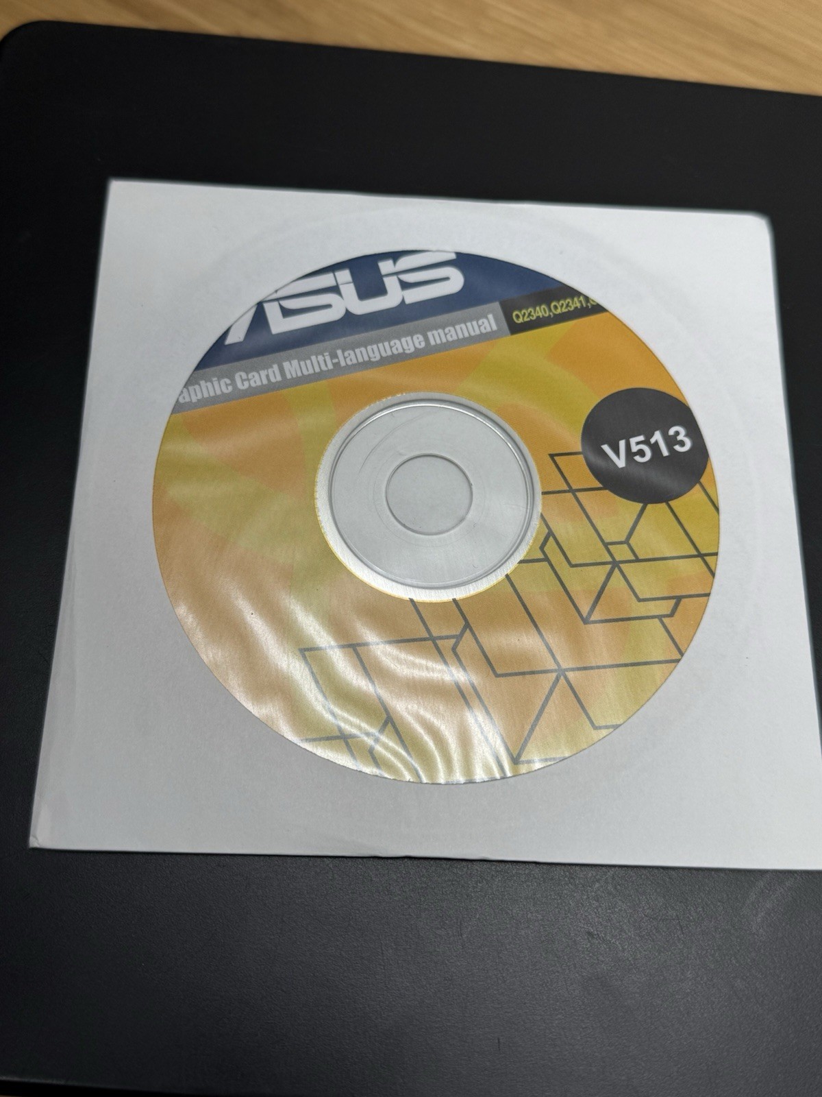 ASUS V513 Graphics Card Manual (Q2340, Q2341, Q1836) PC CD ROM Multi-Lang Sealed