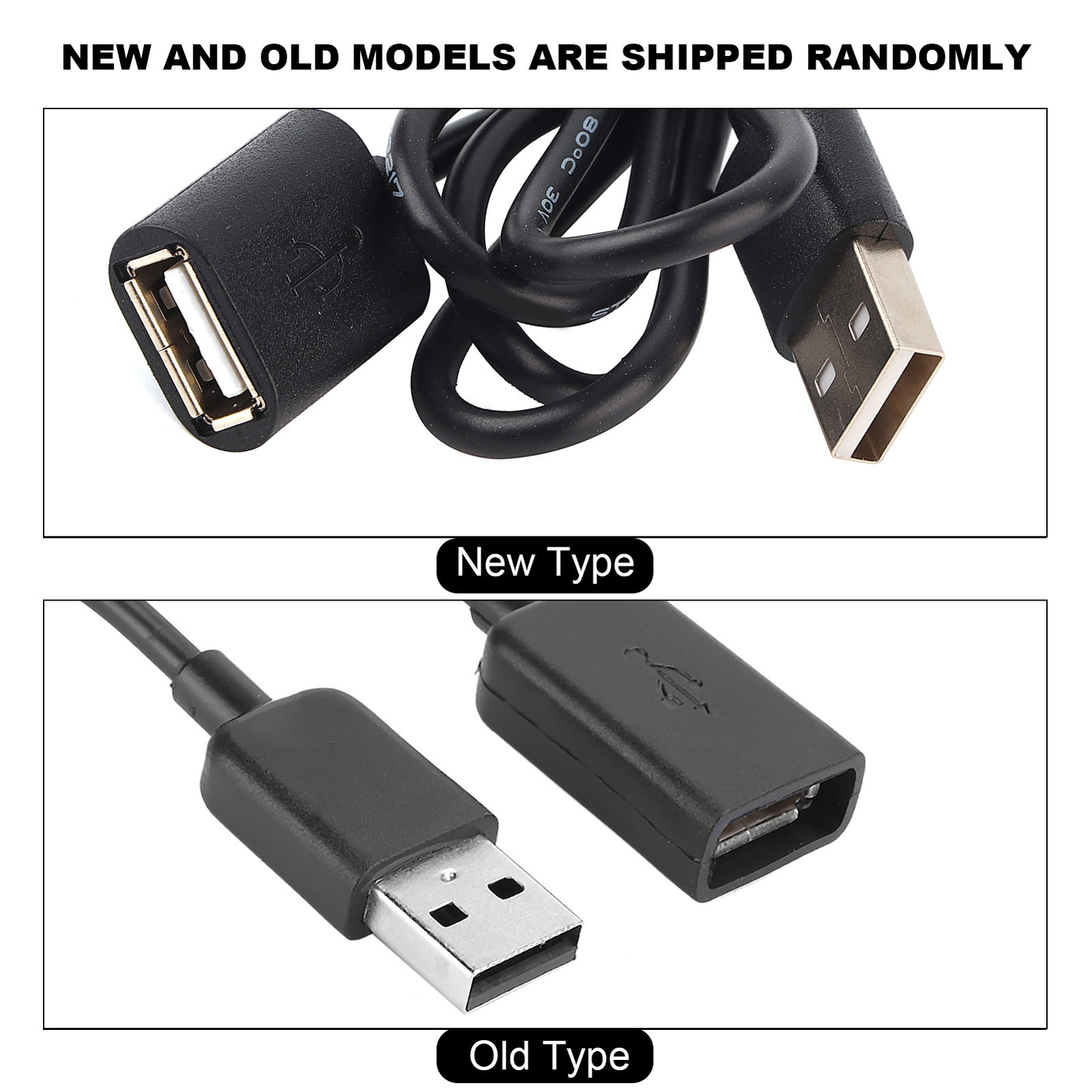 5i Rubber TPE Soft Wire Black Lightweight Smart Bracelet USB Charging Cable Fit