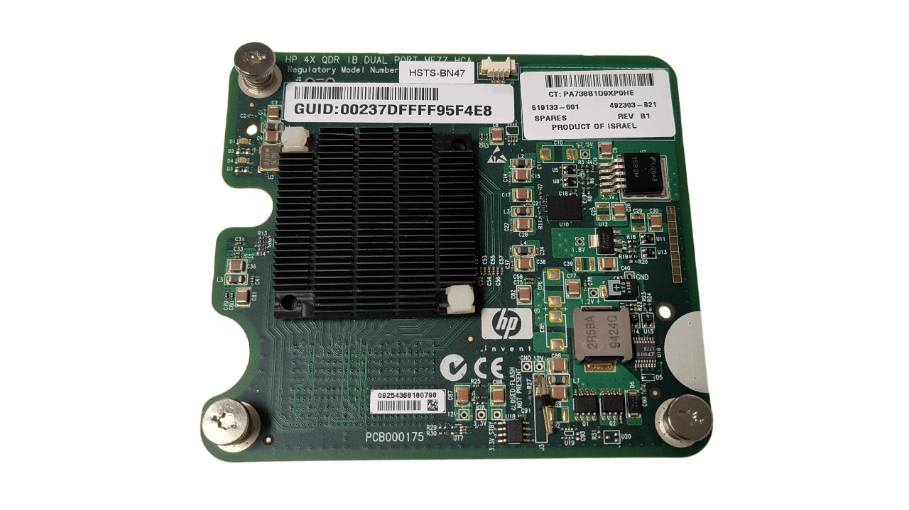 492303-B21 HP HSTS-BN47 Dual Port 4x QDR InfiniBand Mezzanine HCA 519133-001