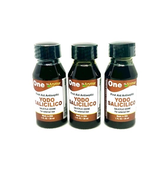 3 Pack Yodo Salicilico One 1 oz each