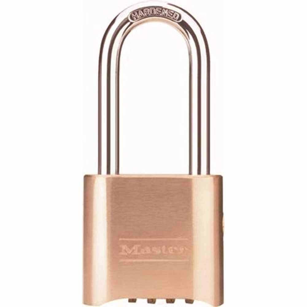 MasterLock 176LHP175 Long Shackle Combination Padlock w Supervisory Key Override