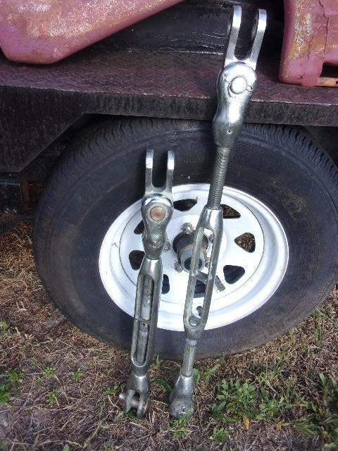 extra large Bronze chrome standing rigging Merriman Turnbuckle with Toggle Jaw