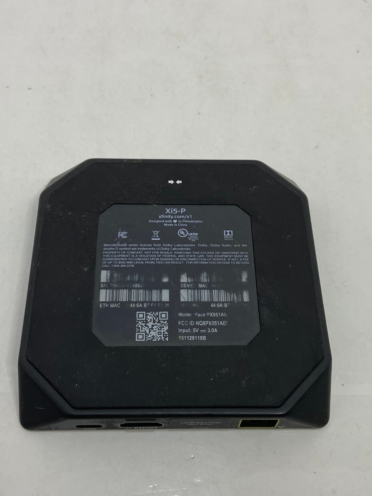 🌊 XFINITY XI5-P Comcast Cable Box ONLY - EUC - I1