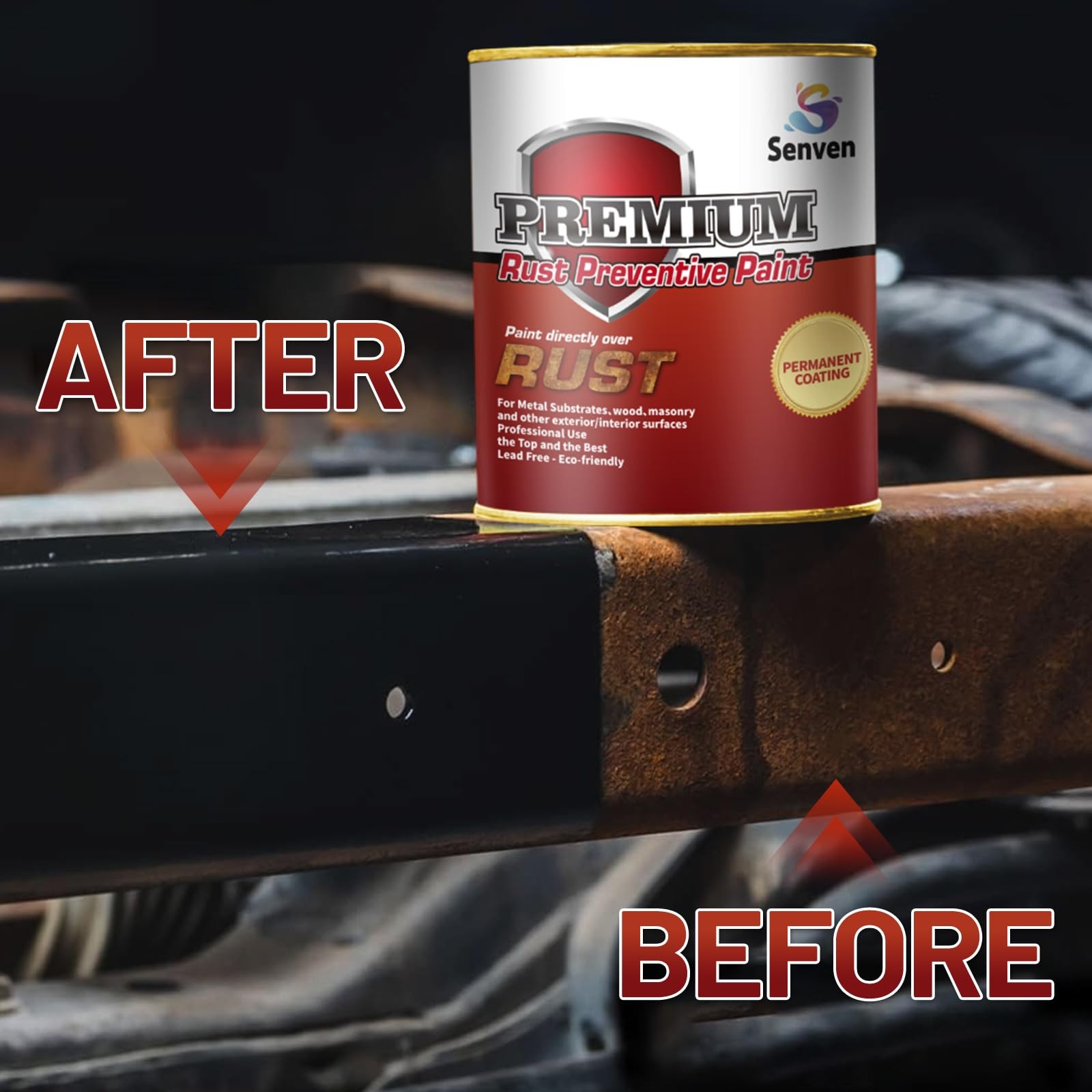 Rust-Stop and Corrosion Permanently Rust Preventive Coating Anti-Rust Automot...
