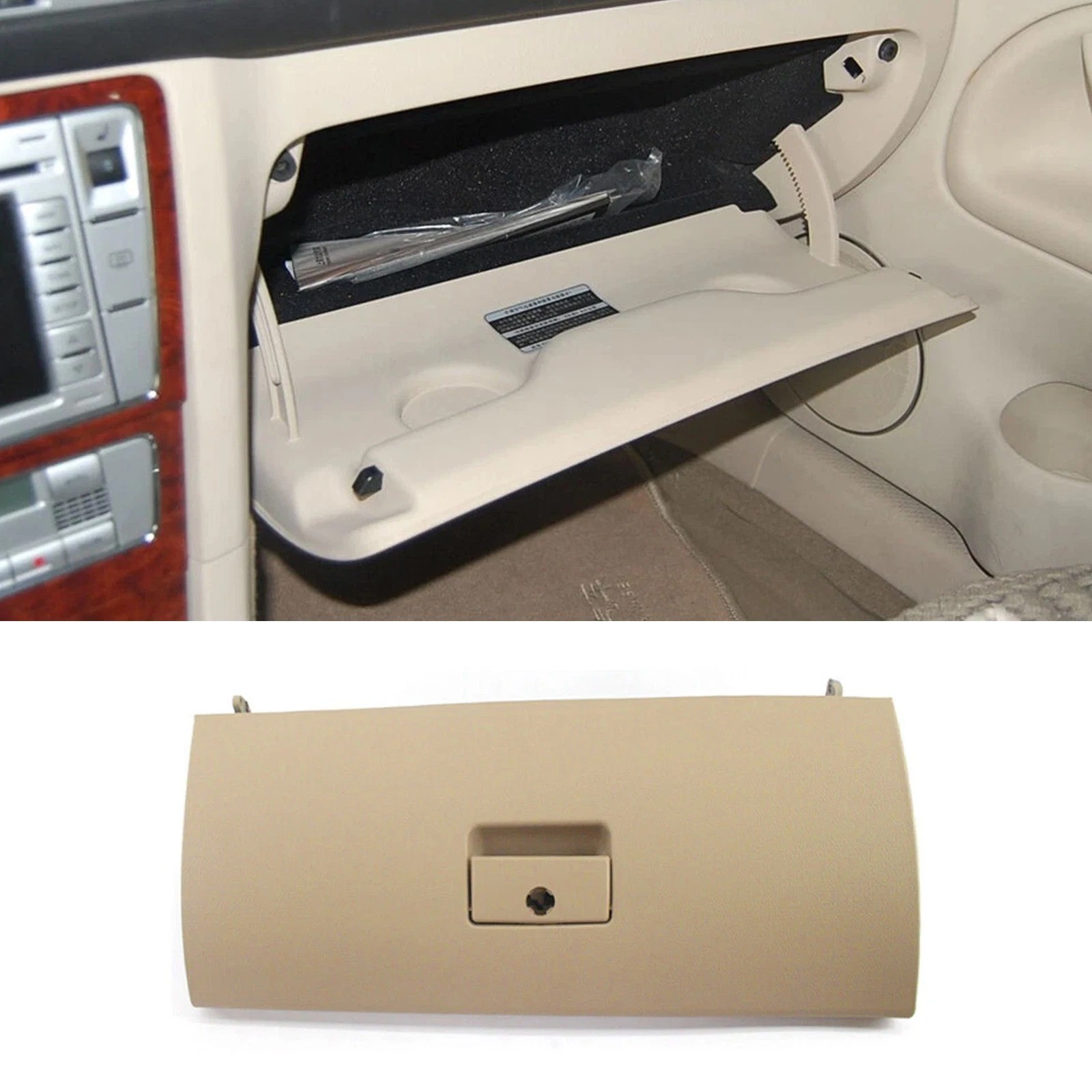 Dash Glove Box Door Lid Cover Beige 1J1857121A For VW Golf Late 2002-2005