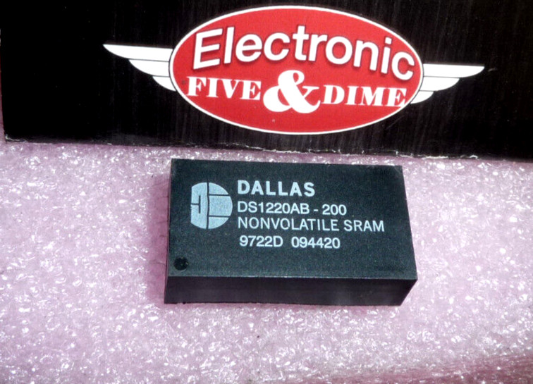 DALLAS DS1220AB-200NVRAM MEMORY 16KBIT 24-PIN NONVOLATILE SRAM