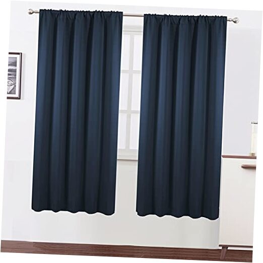 Blackout Curtains/52 x 72 Inch/Set of 2 Panels 52"W x 72"L (Pack of 2) Navy