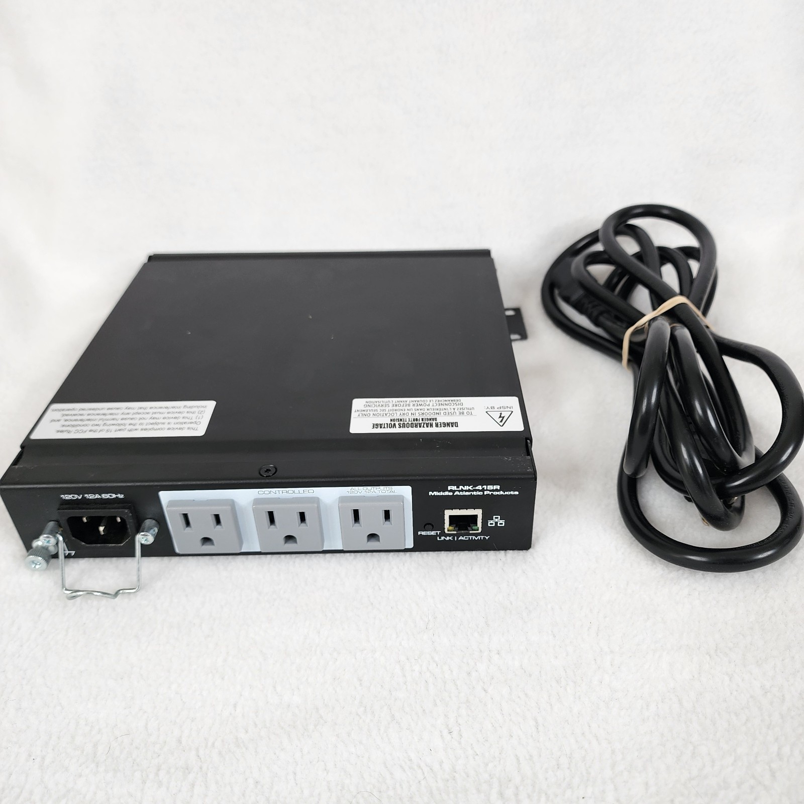 Middle Atlantic Select Series 4-Outlet PDU with RackLink RLNK-415R w/ power cord
