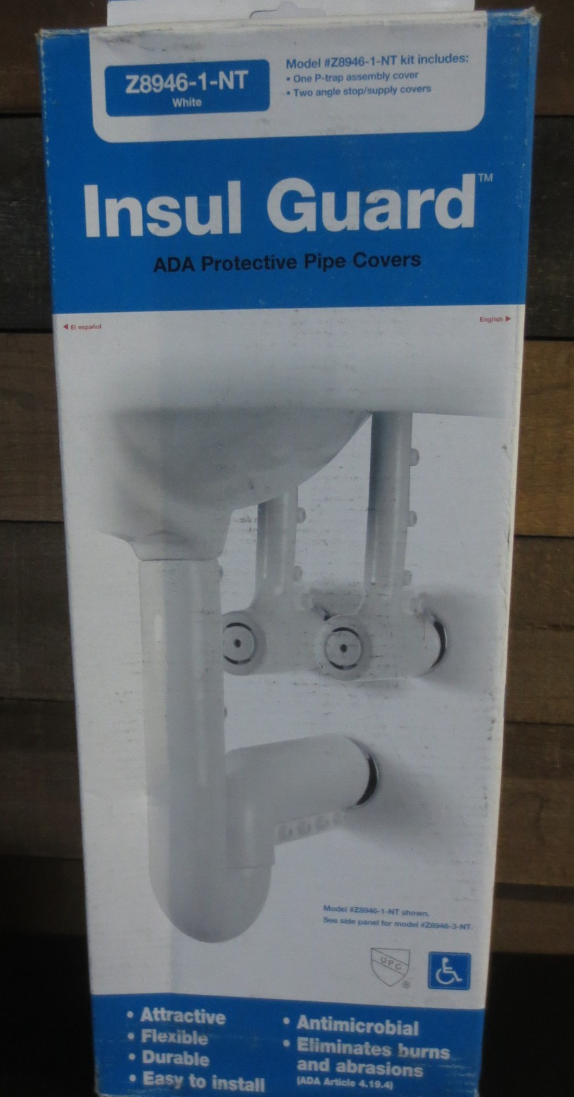 Zurn Z8946-1-NT Insul-Guard Retrofit Fitting Kit, Metal, 0.38
