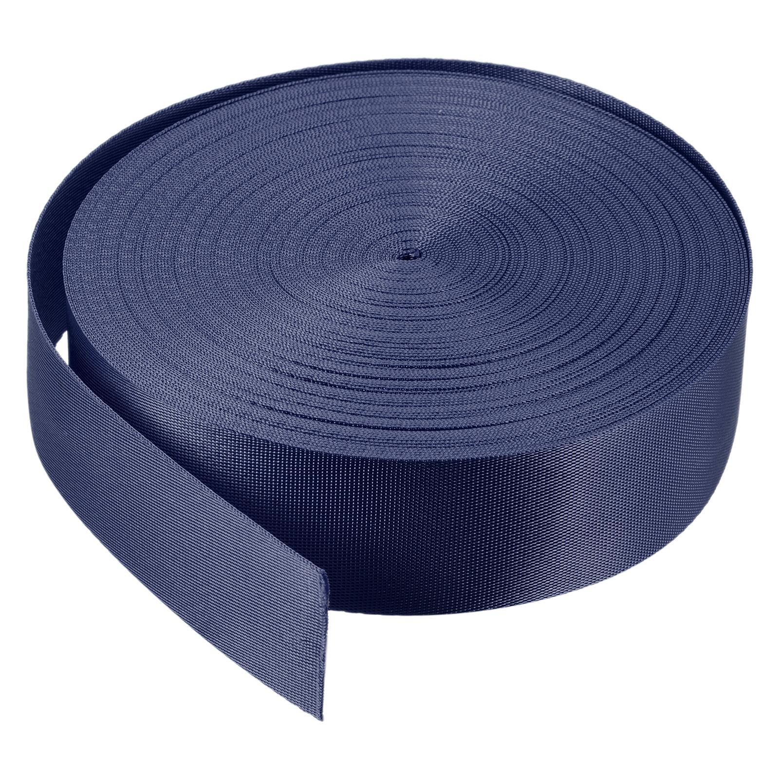 Flat Nylon Webbing Strap 1.5 Inch 25 Yards,Dark Blue for Backpack, Luggage-rack