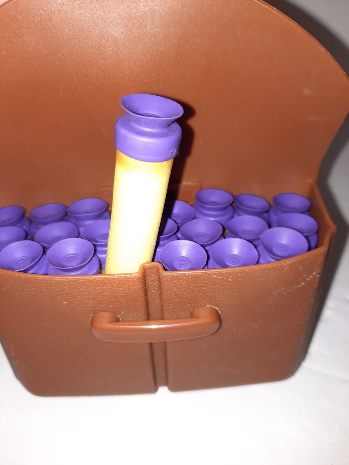 Buzz Bee Toys Ammo Case with Mixed Lot of 72 Foam Ammo darts Used