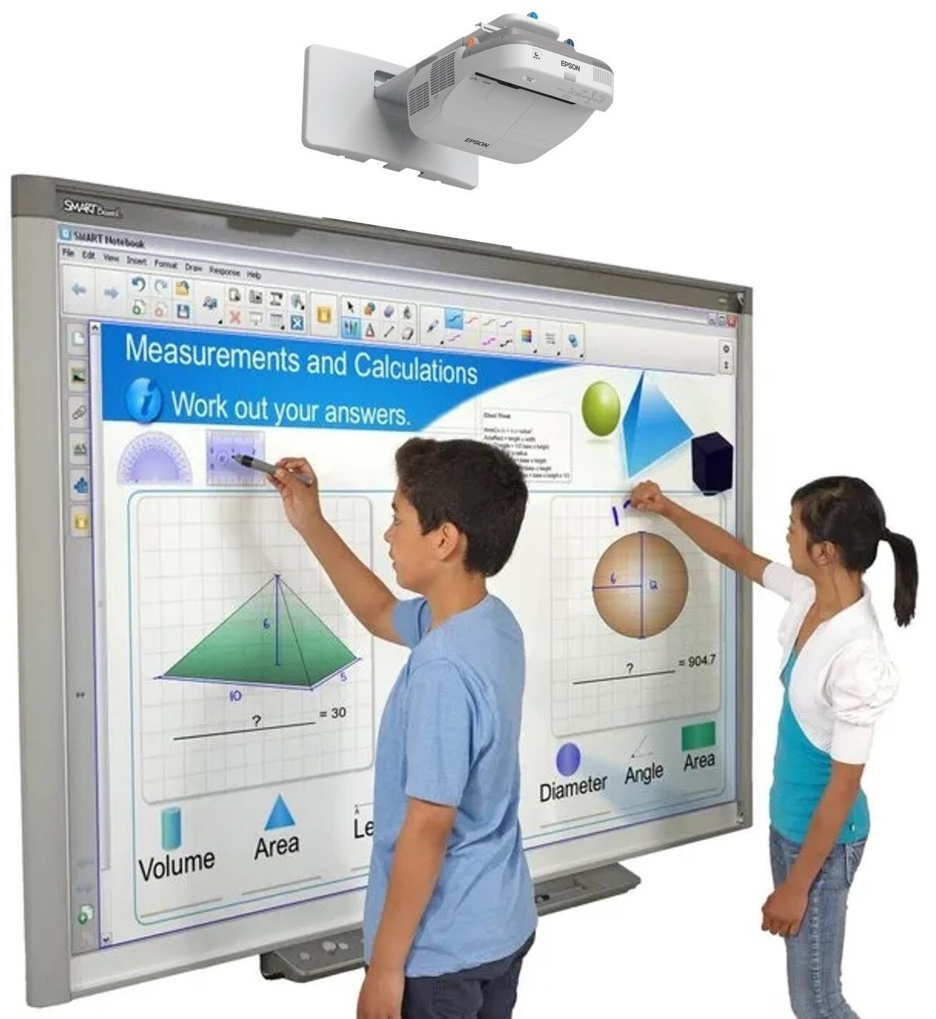 SMART Board SBX880 77" Interactive Whiteboard System