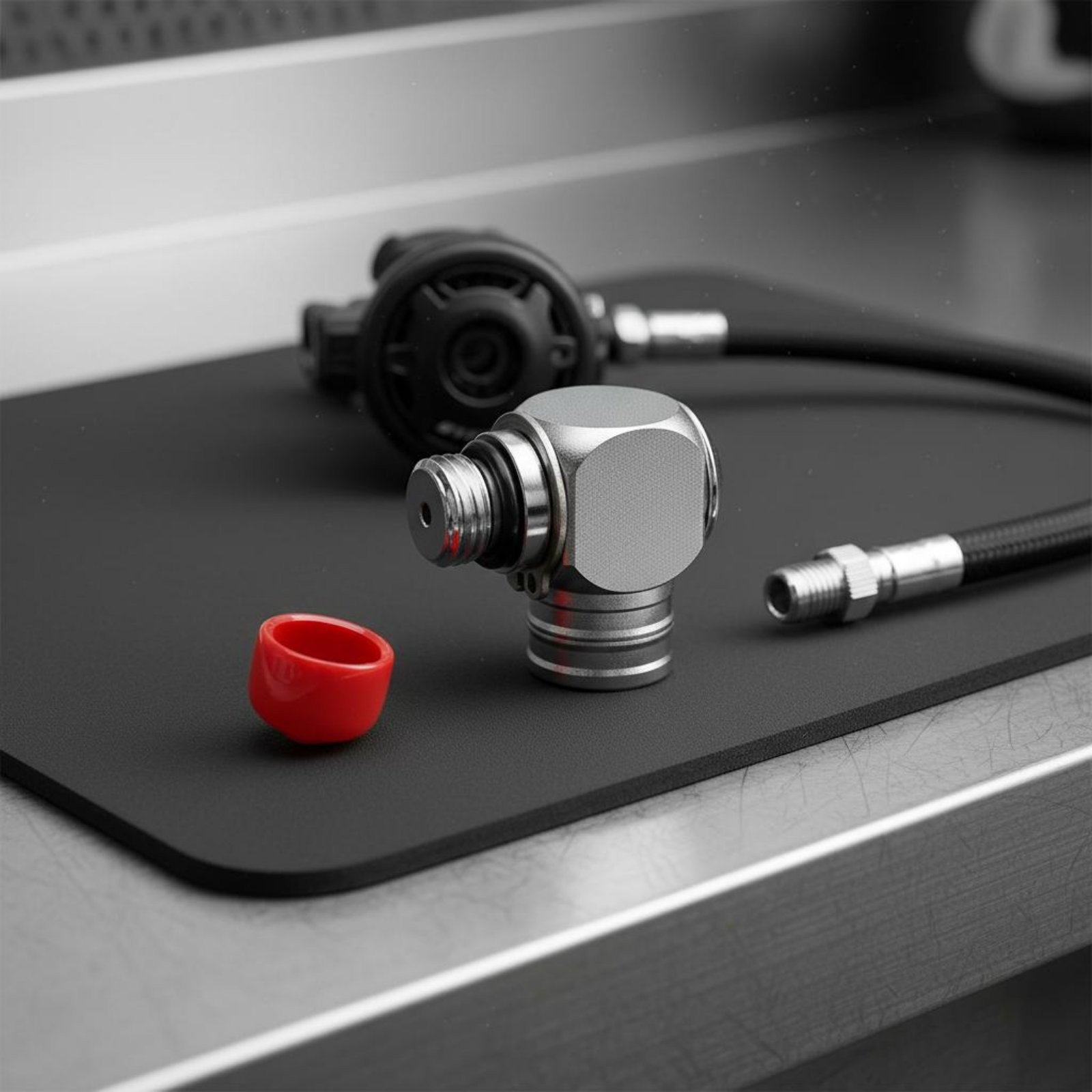 Diving Equipment Includes Dust Cap Initial Stage SPG Swivel Connector