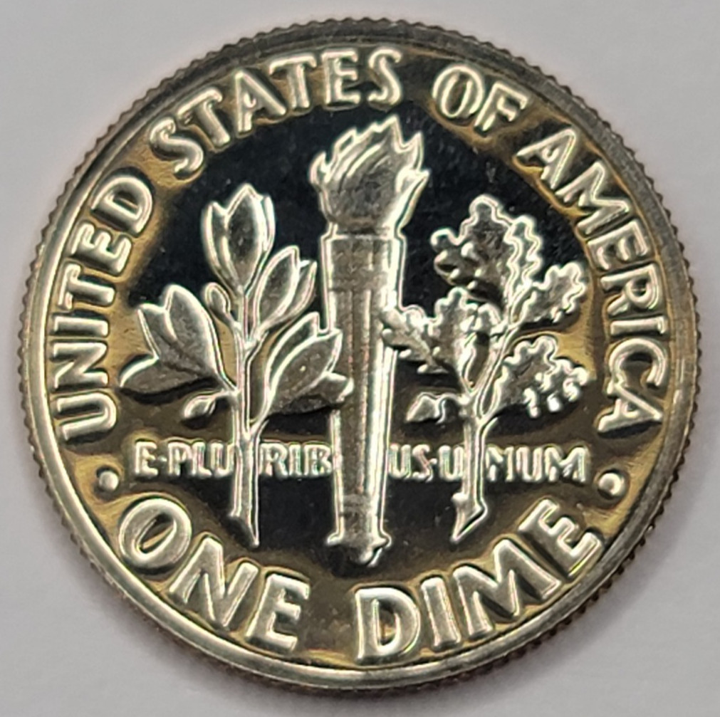 1976 S Proof DCAM Roosevelt Dime CN-Clad